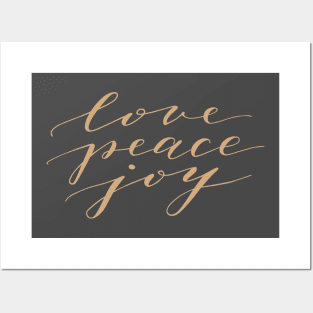 Love Peace Joy Posters and Art